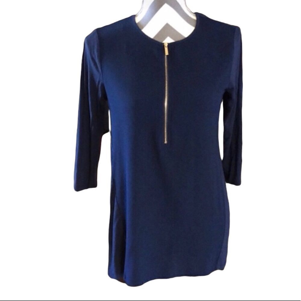 Vince Camuto XS Hi Low Navy Tunic